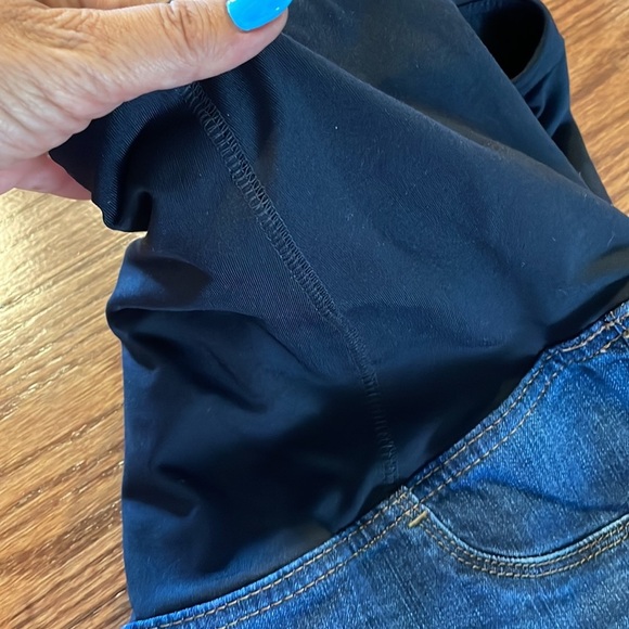 ISABEL maternity over the belly skinny ENTUBADO dark wash jeans 14/32R - Picture 13 of 13